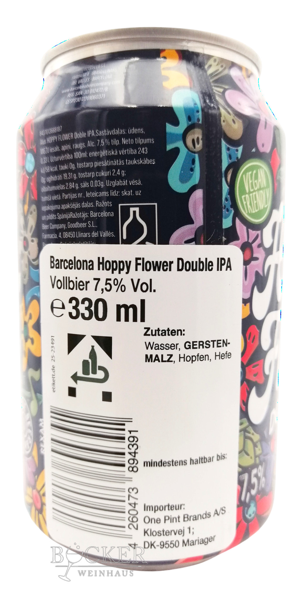 Barcelona - Hoppy Flower Doble IPA 330ml+ 0,25 Pfand