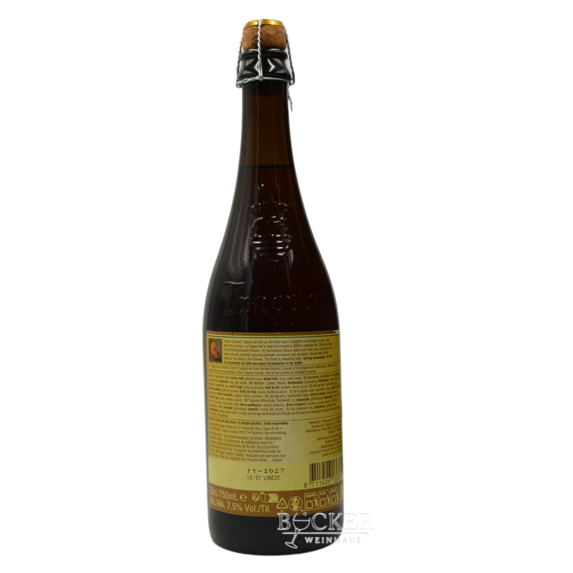 La Trappe Isid´or Trappist 0,75 l 7,5% vol. zzgl. 0,25 € Pfand