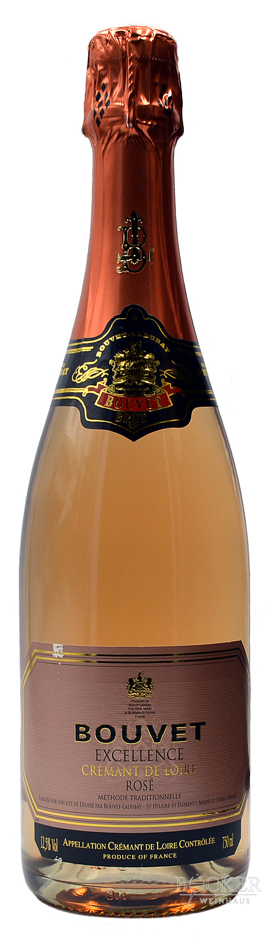 Bouvet Excellence Cremant de Loire Rose 12,5% Alc. 0,75 l