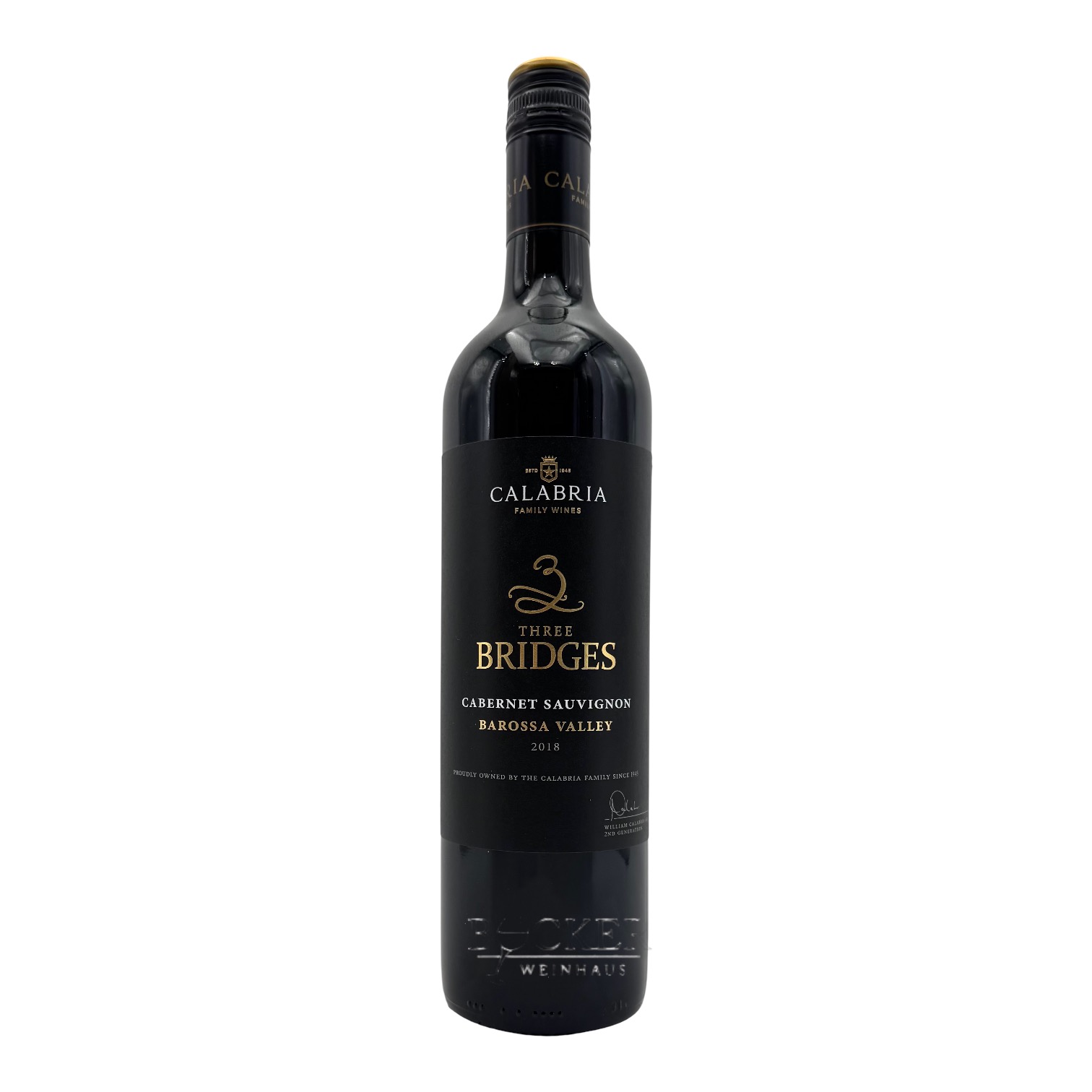 Calabria Cabernet Sauvignon THREE BRIDGES Barossa Valley 2018 0,750 l