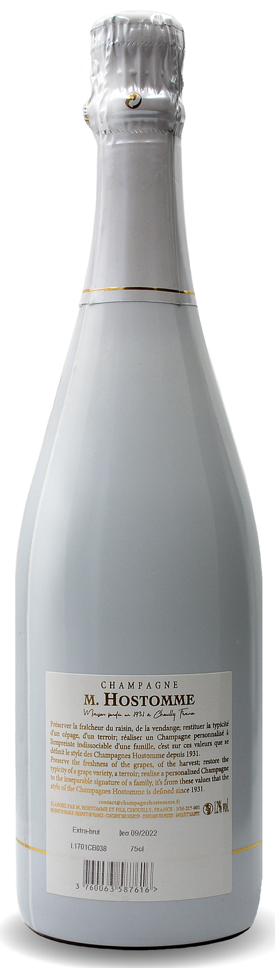 Hostomme Champagne PERFECT Blanc de Blancs 1er Cru 0,750 l