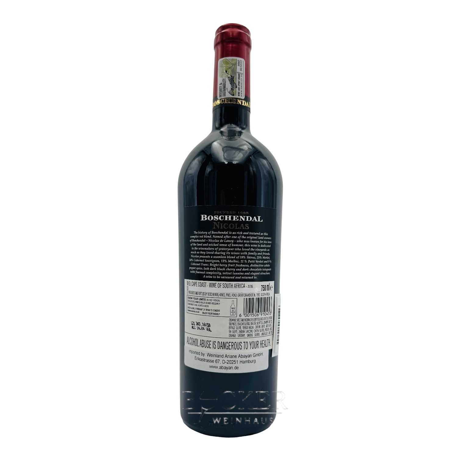 Boschendal Nicolas Cuvee Cape Coast Südafrika 0,750 l