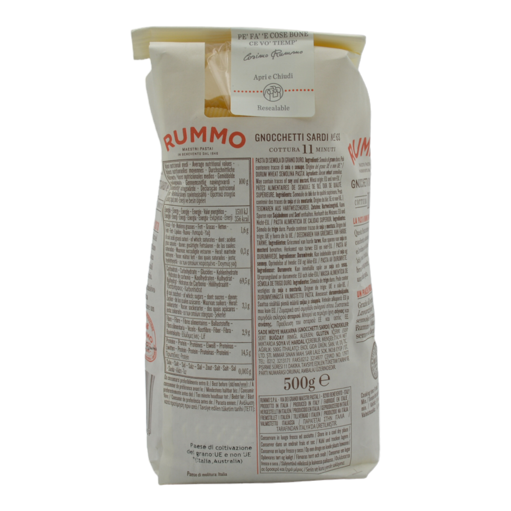 Rummo Gnocchetti Sardi No 63