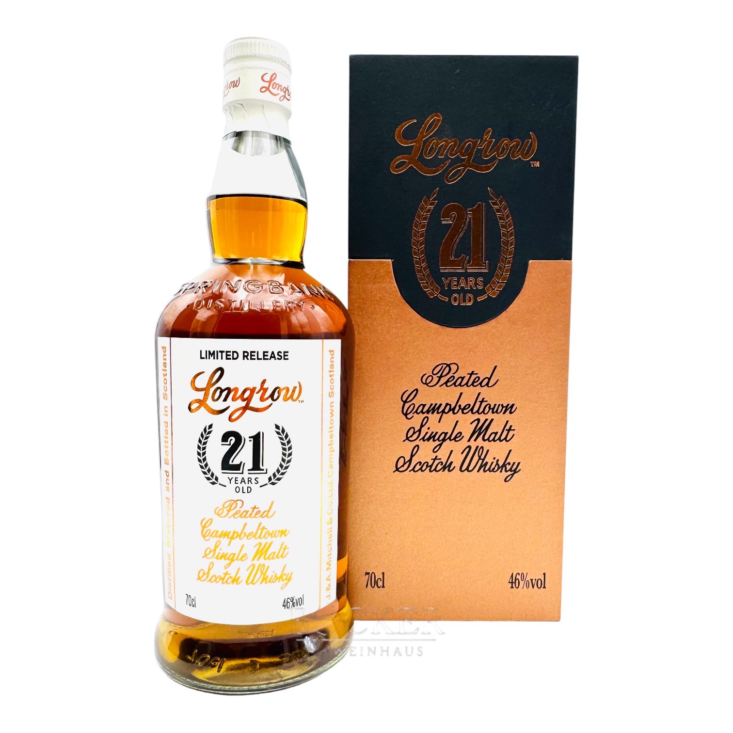 Longrow Peated 21 years Campbeltown Single Malt 46%vol. 0,70 l