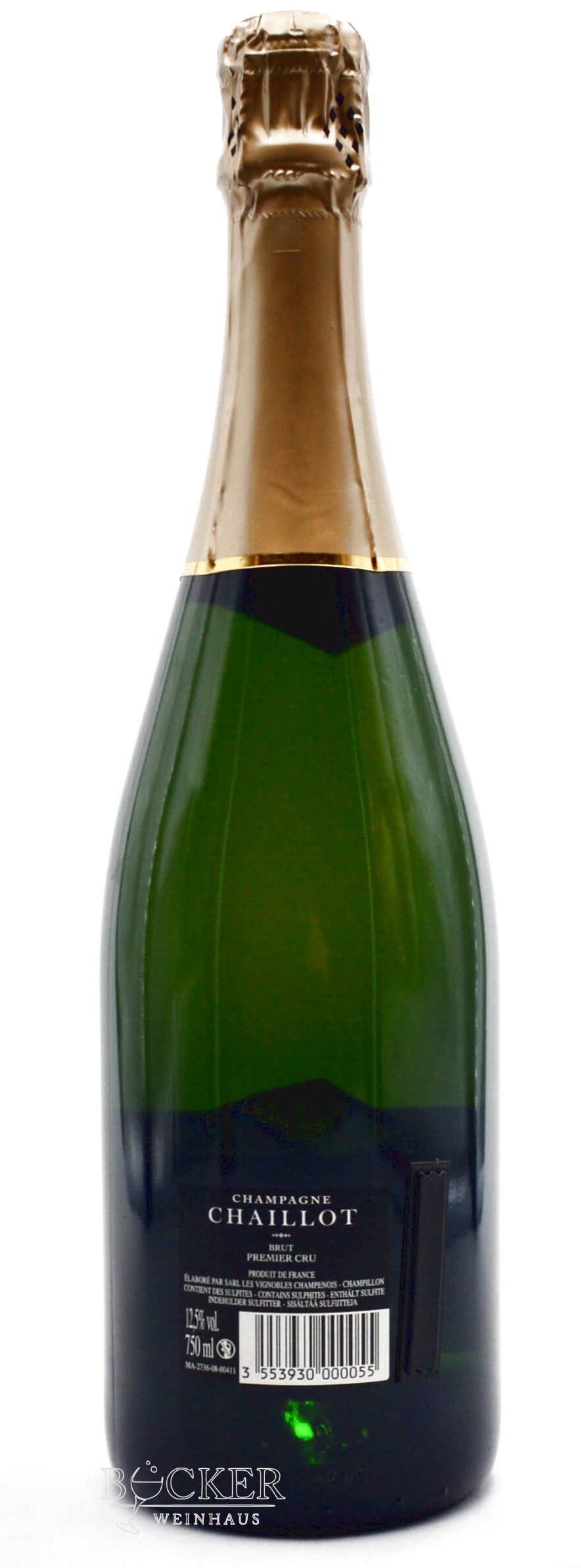 Chaillot Champagner Brut Blanc 12,5% Alc. 0,75 l