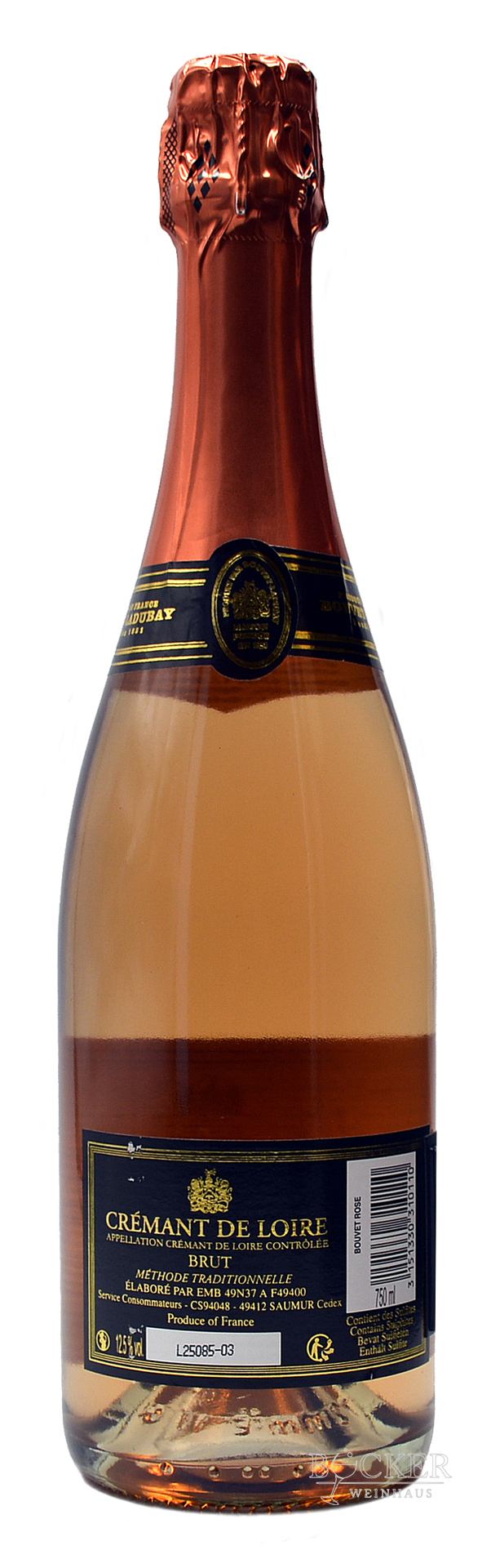 Bouvet Excellence Cremant de Loire Rose 12,5% Alc. 0,75 l