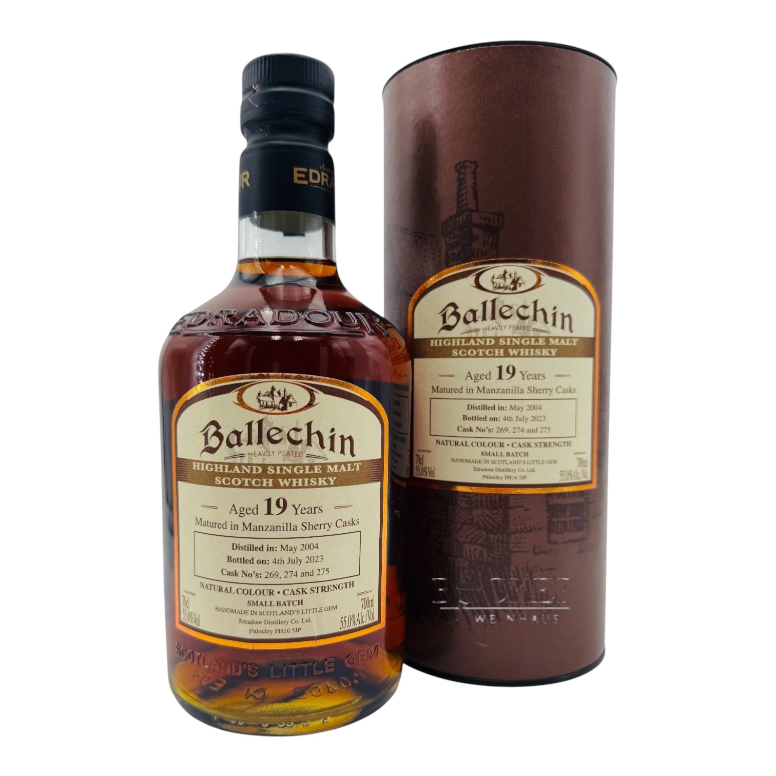 Ballechin 19 years 55,0 vol. Manzanilla Sherry Casks 0,70 l
