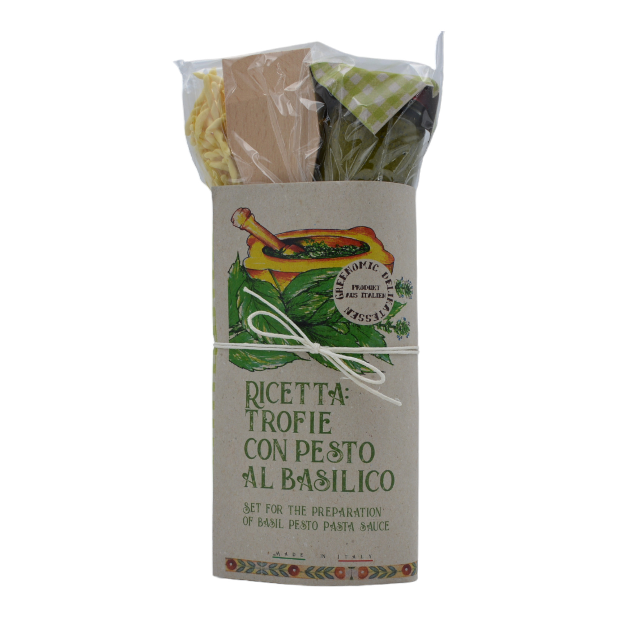 8058333931081 - Greenomic Delikatessen Ricetta Trofie con Pesto al Basilico Set f