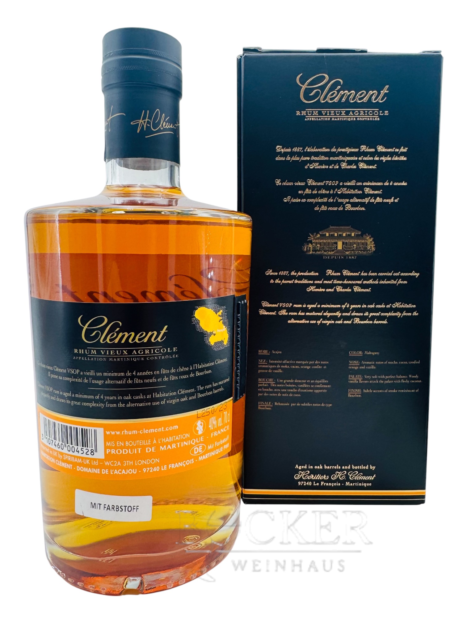 Clement Vieux Agricole V.S.O.P.  0,7 l 40% vol.