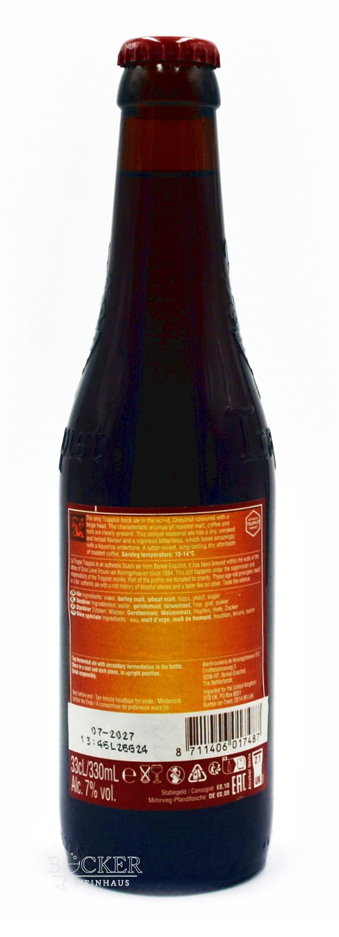 La Trappe - Trappist Bockbier 0,33 L (zzg. Pfand: 0,08 €)