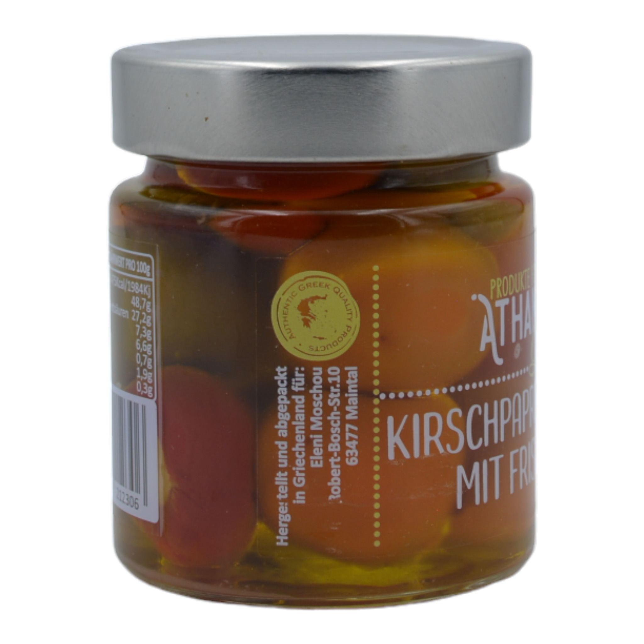 5200250212306 - Athanasio Gourmet Kirschpaprika gefüllt mit Frischkäse s2