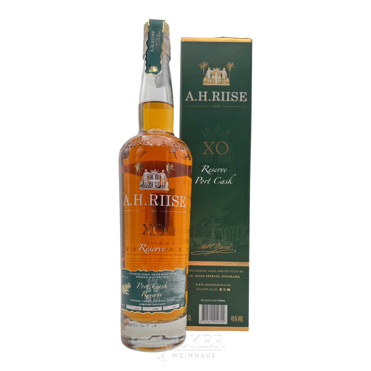 A.H. Riise Port Cask XO Reserve Limited Edition 0,7 l 45% vol.