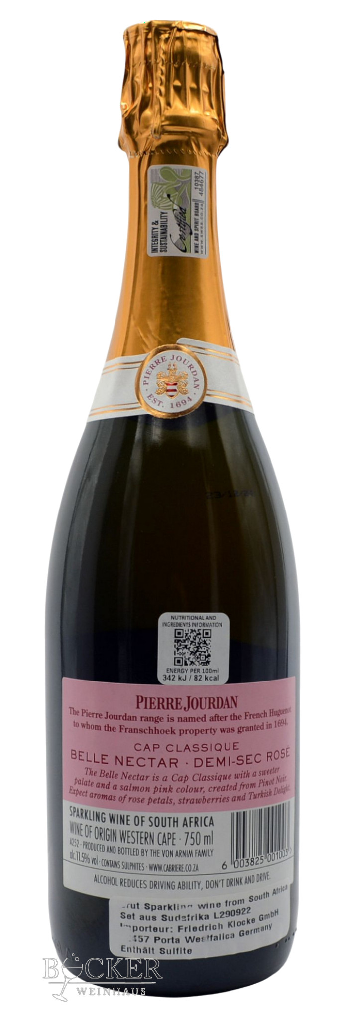 Pierre Jourdan - Belle Nectar Demi-sec Rosé Cap Classique