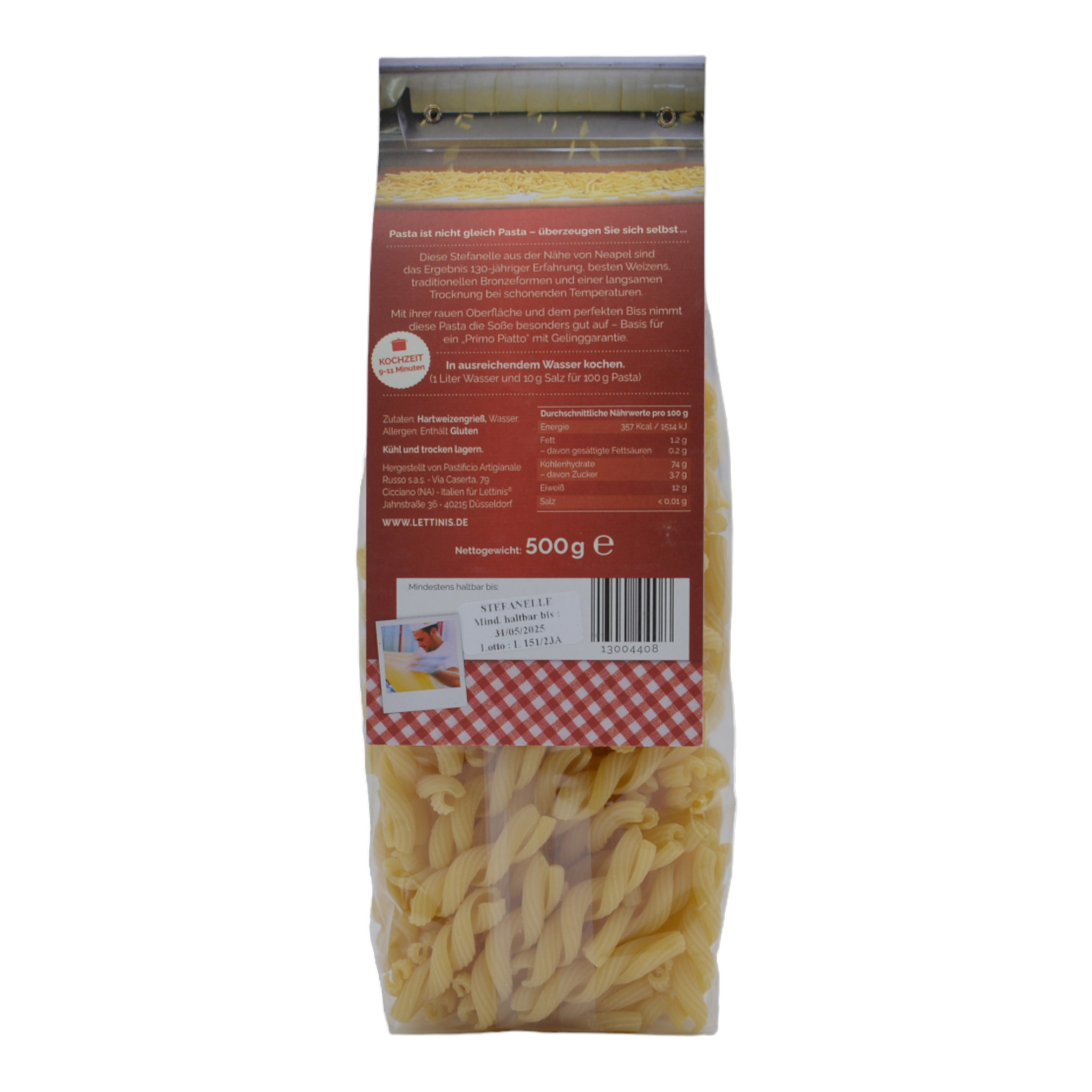 Lettinis Stefanelle Hartweizengrießnudeln aus Apulien