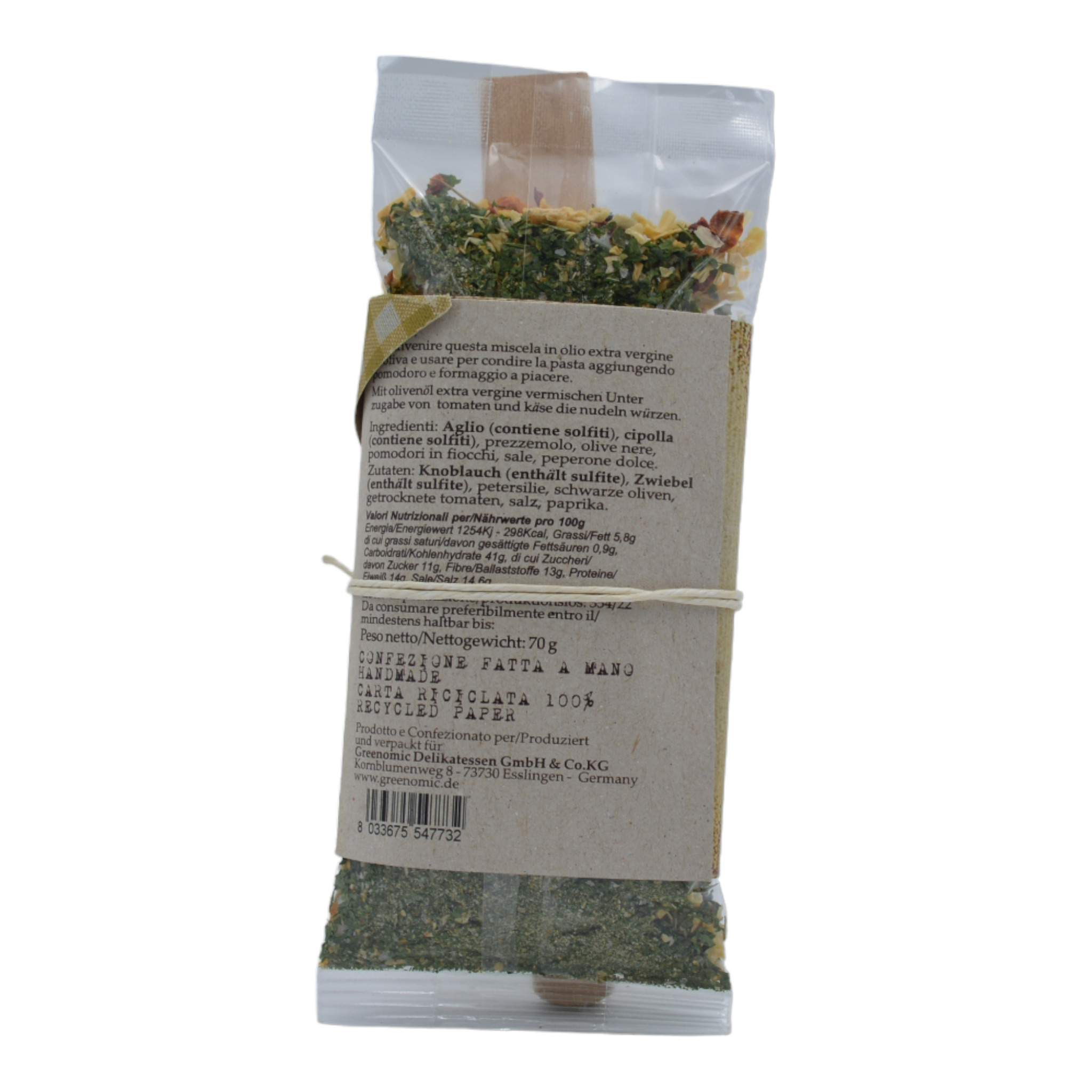 Greenomic Delikatessen Macchero alla Calabrese