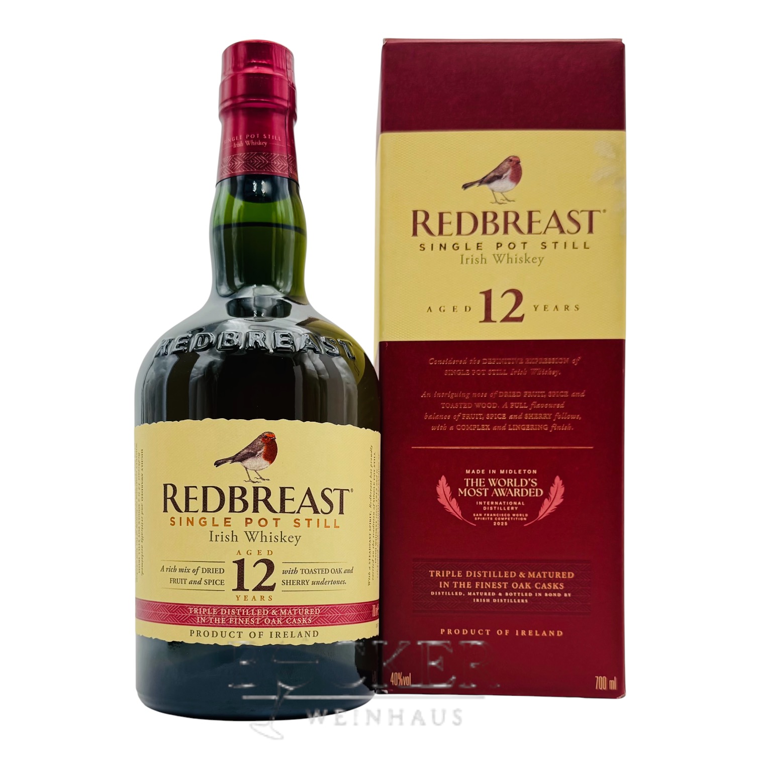 Red Breast 12 Years Whisky 40% 0,70 l