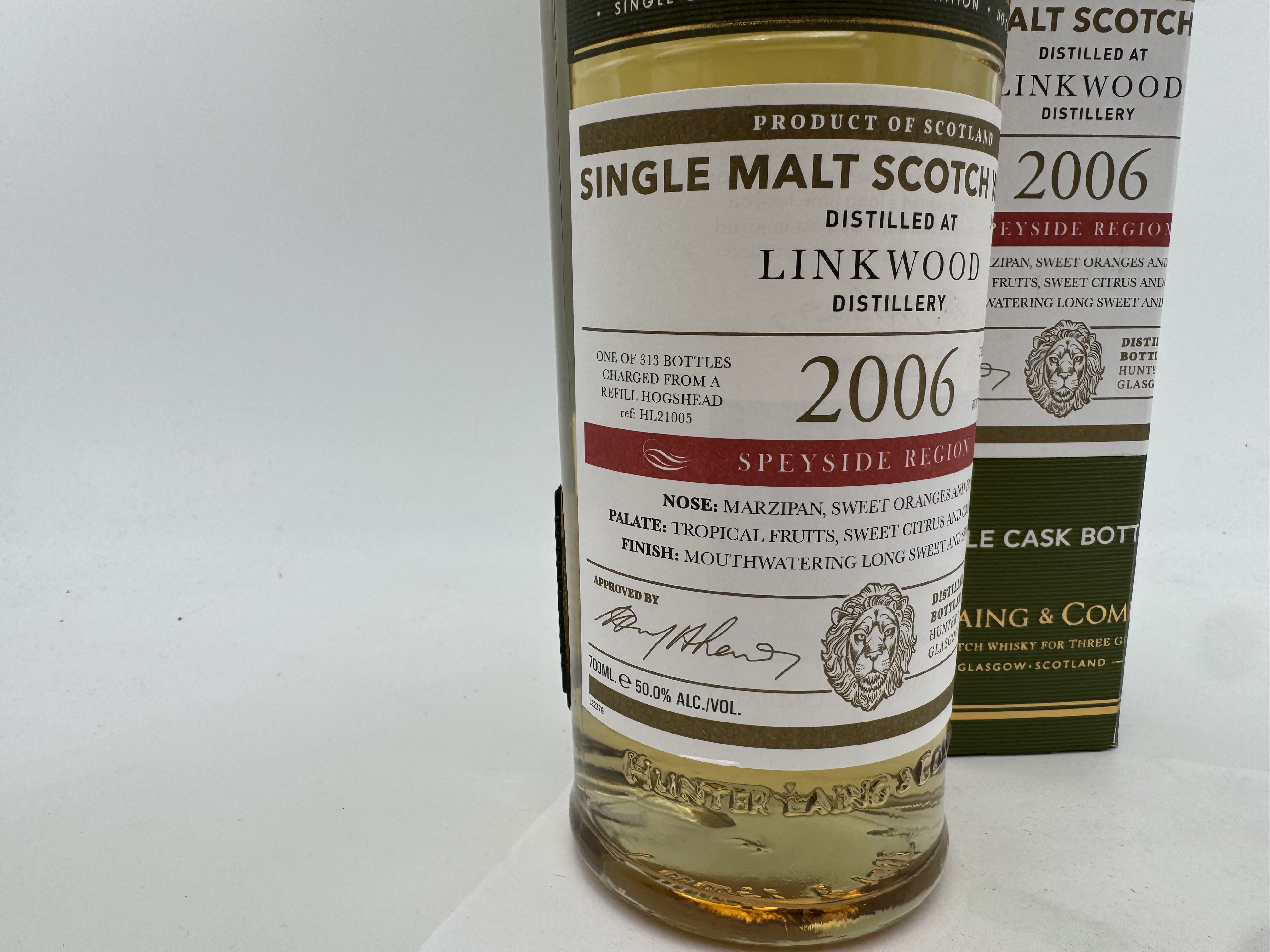 Hunter Laing Linkwood 2006 one of 313 Bottles Whisky 50% 0,70 l