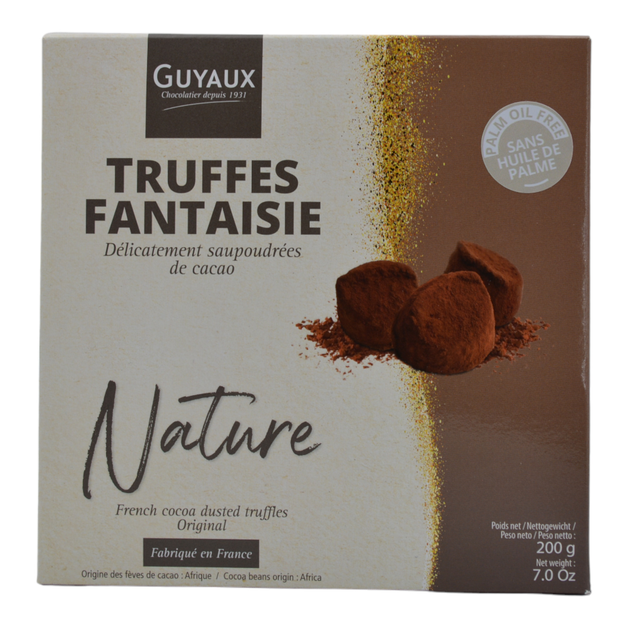 Guyaux Truffes Fantaisie Nature Trüffelpralinen