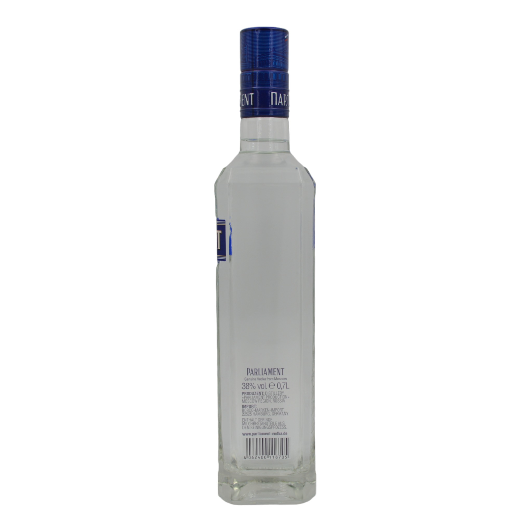 4062400118705Parliament Genuine Russian Vodka Premium Quality Milk filtered s1 - Weinhaus-Buecker