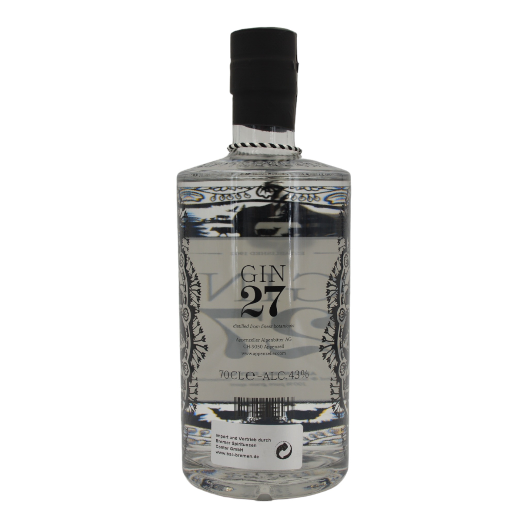 7610082041537Gin 27 Appenzell Dry Gin b - Weinhaus-Buecker