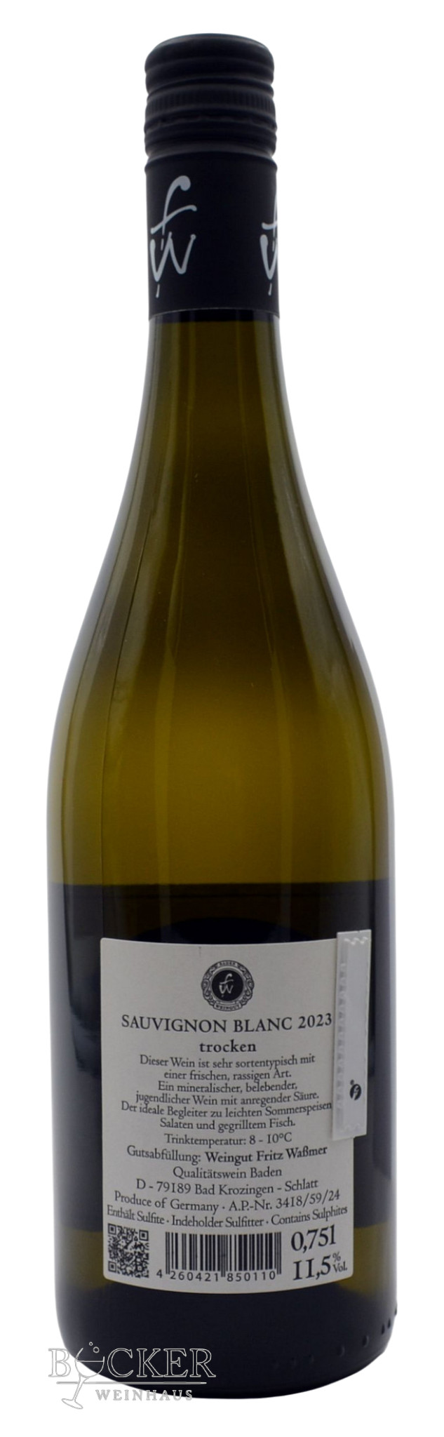 Fritz Waßmer Sauvignon Blanc 2023 0,750l