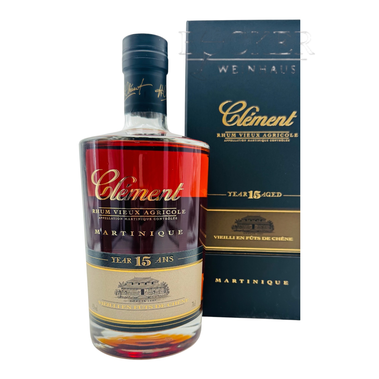 Clement Agricole Martinique 15 Years 0,7 l 42% vol.