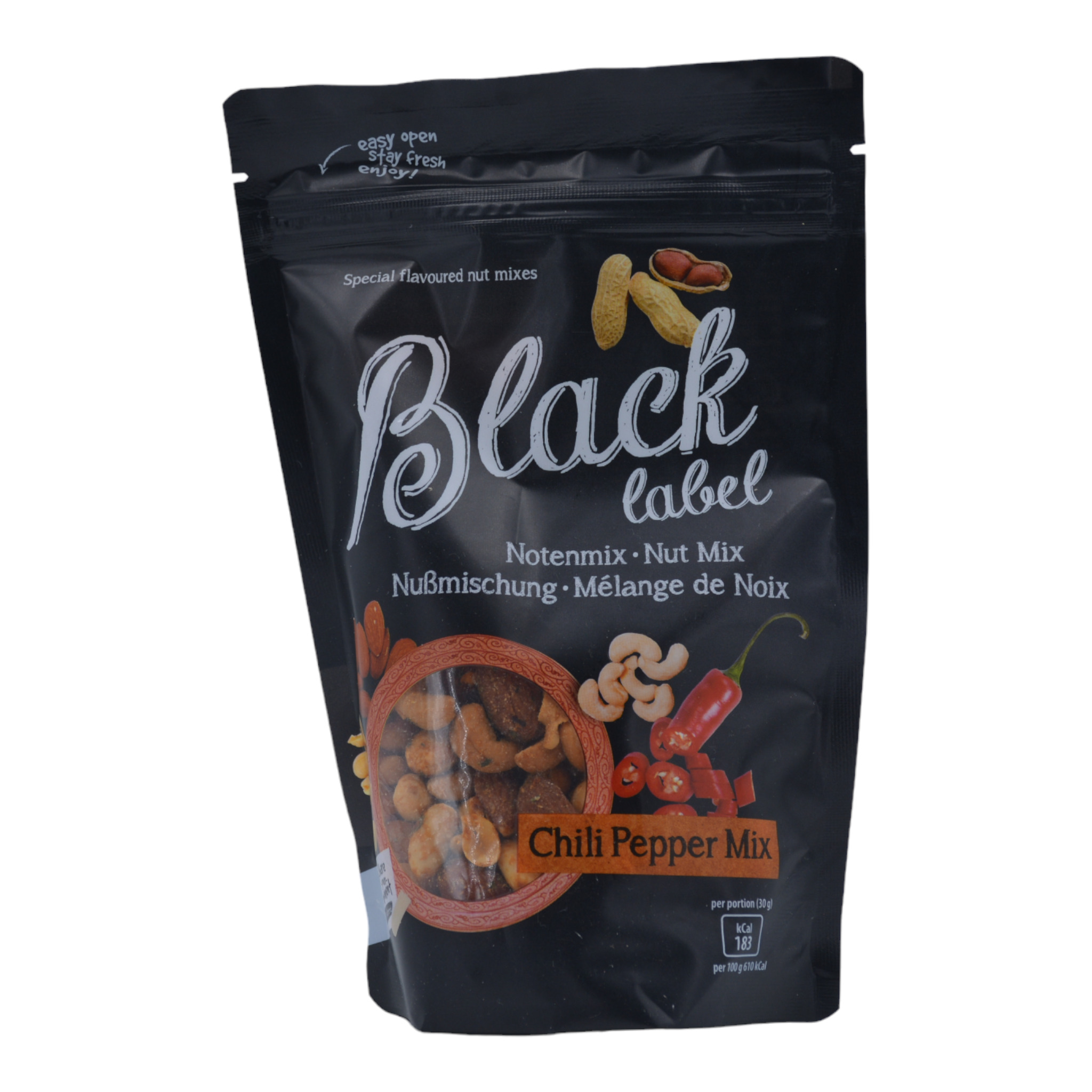8714073117634 - Foodtrend Black Label Nut mix chilli pepper f