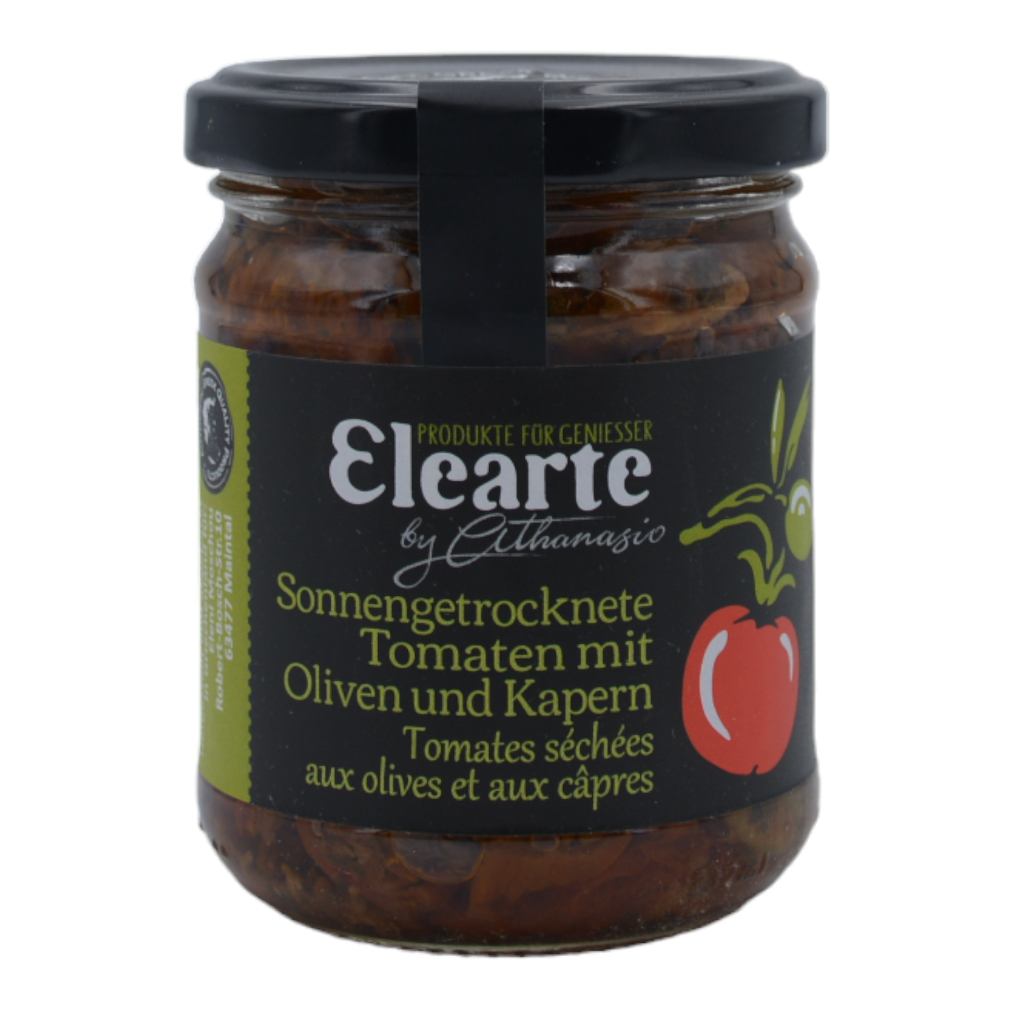 Elearte Sonnengetrocknete Tomaten mit Oliven und Kapern