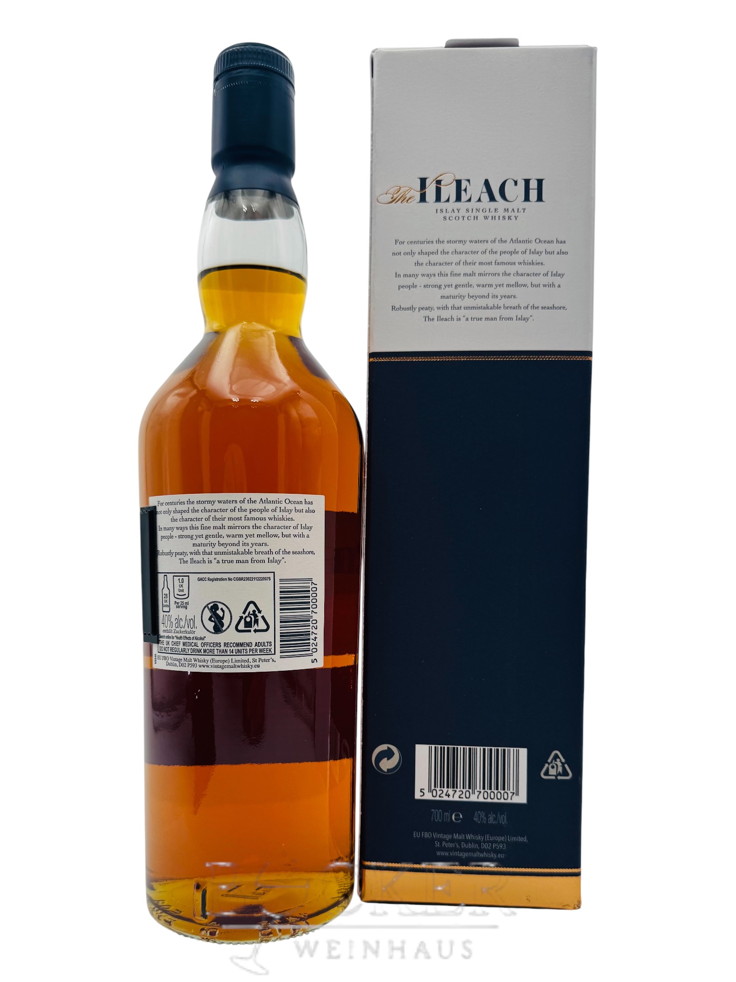 Ileach Islay Single Peated Malt Whisky 40% 0,70 l
