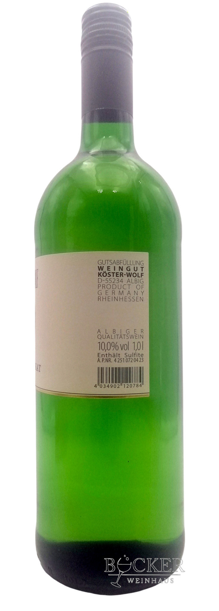 Köster-Wolf Morio Muskat 10% Alc. 1,0 Liter