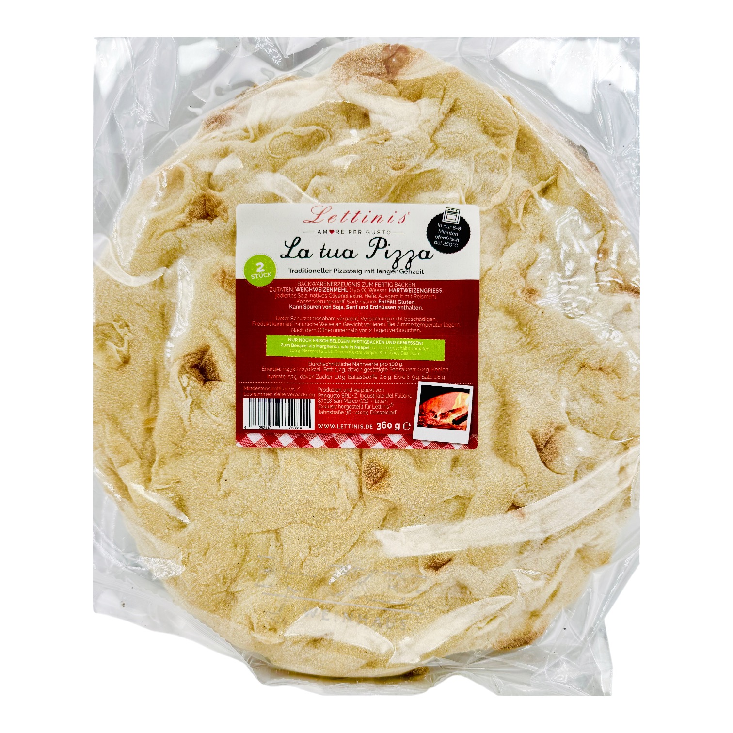 Lettinis - La tua Pizza 360 g