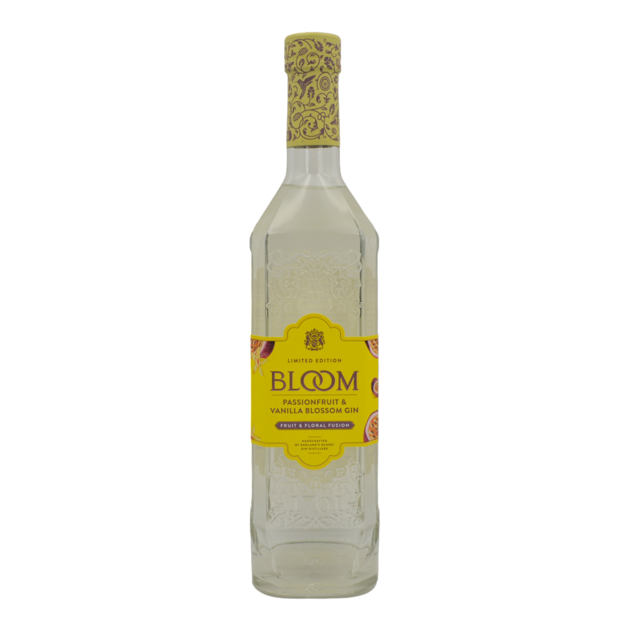 5010296010763Bloom Passionfruit and Vanilla Blossom Gin Limited Edition f - Weinhaus-Buecker