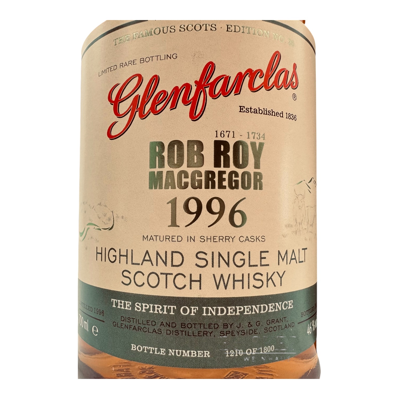 Glenfarclas ROB ROY 1996 Single Highland Malt Whisky 0,70 l