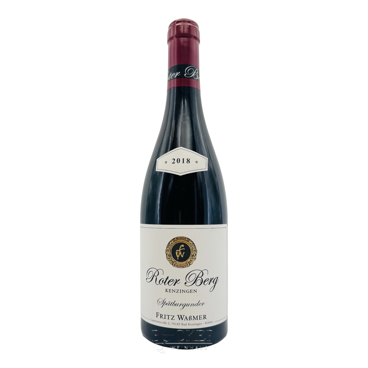 Fritz Wassmer Spätburgunder Roter Berg Kenzingen 2018 Baden 0,750 l