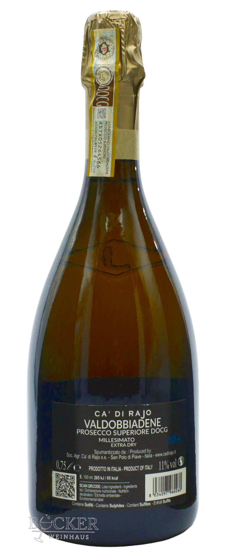 Ca' di Rajo - Valdobbiadene Prosecco Superiore Millesimato Extra Dry