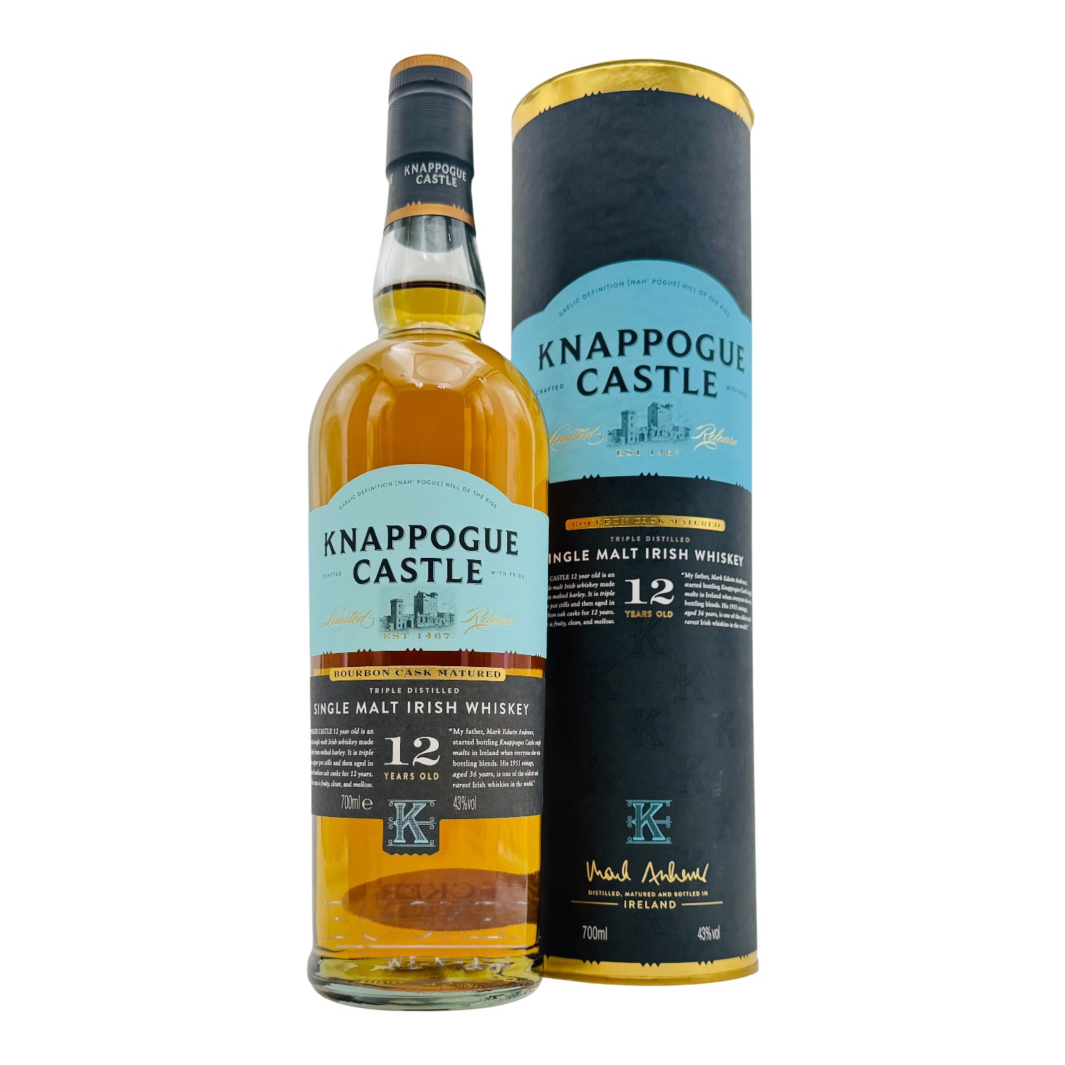 Knappogue Castle 12 years Bourbon Cask 0,70 l