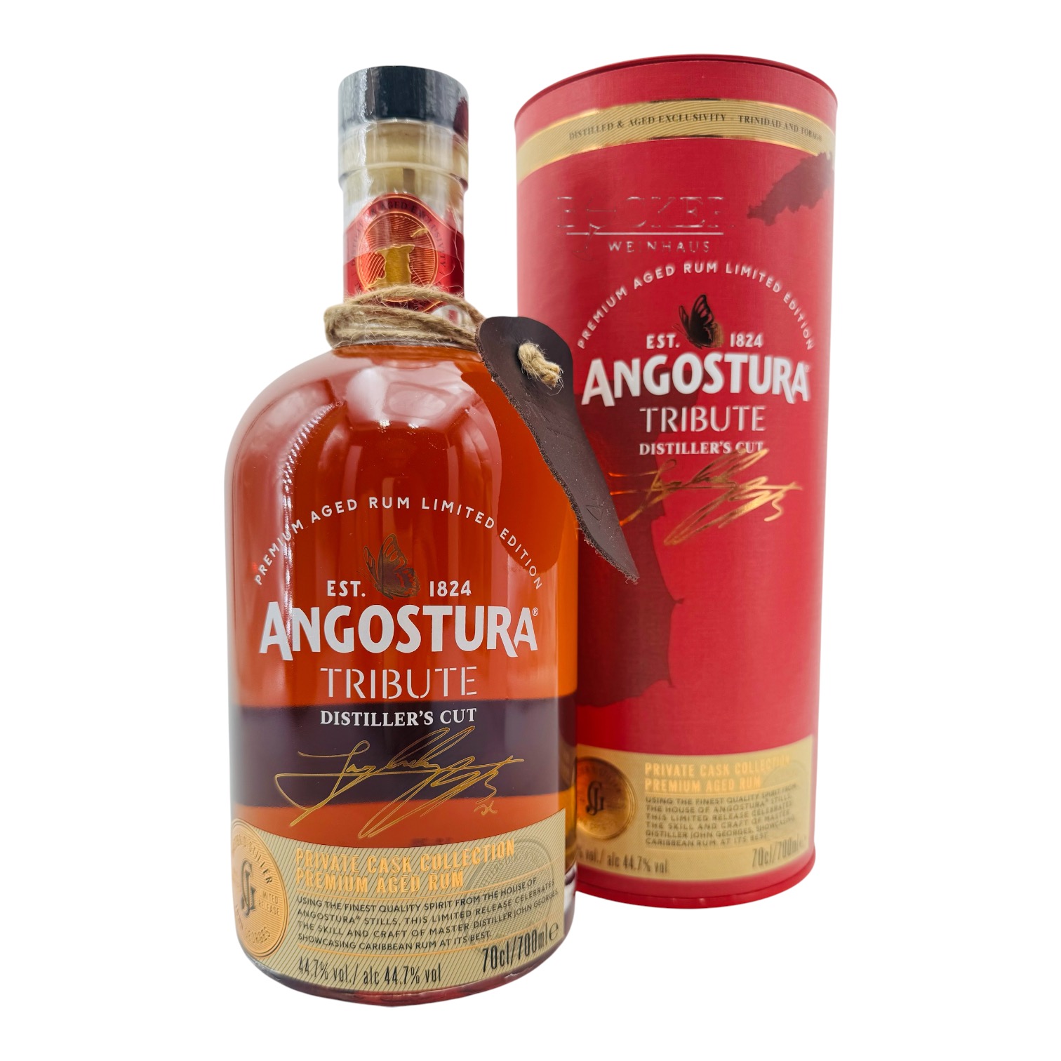 Angostura TRIBUTE  Distiller´s Cut Caribbean Rum 0,70 l 44,7% vol.
