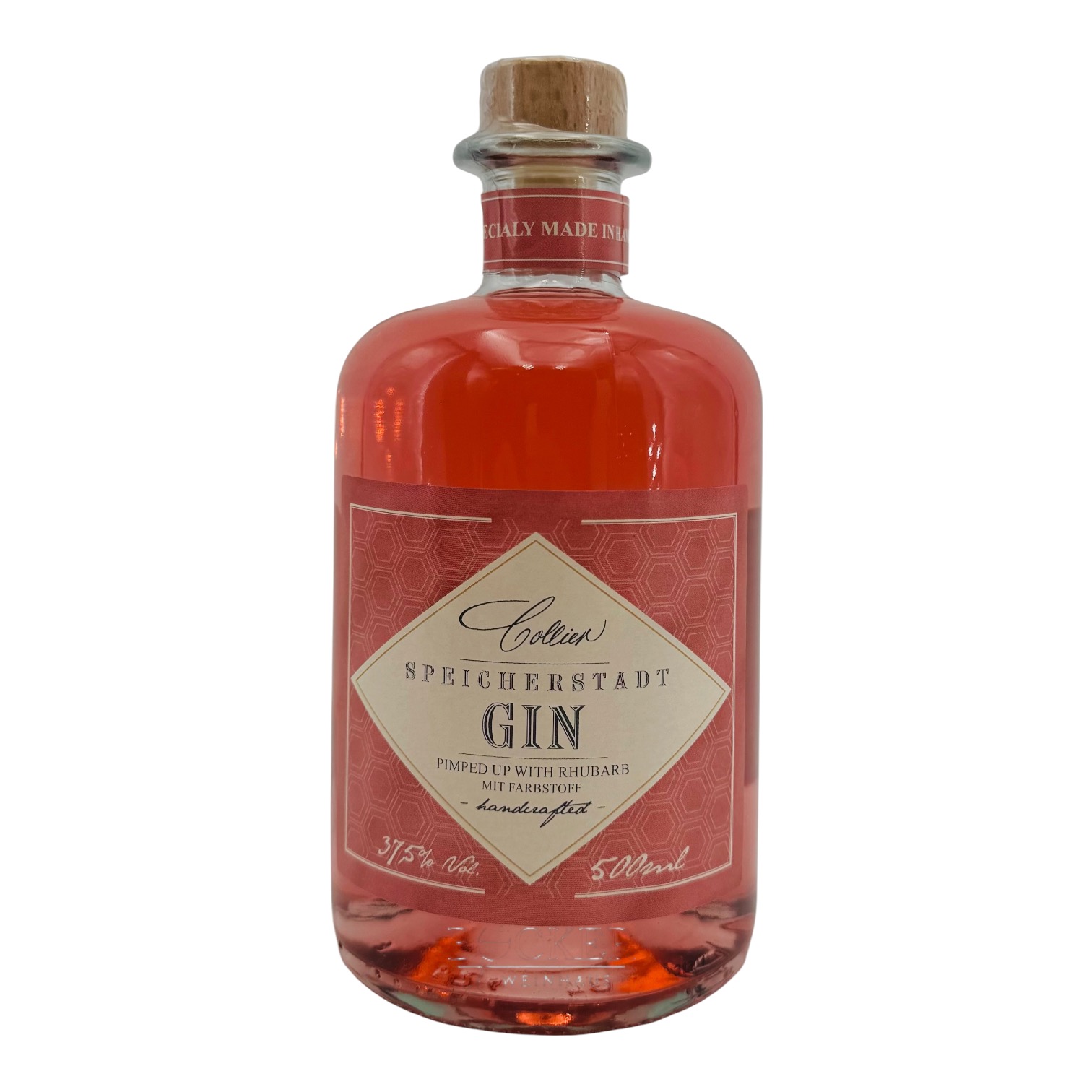 Collier Speicherstadt Gin pimped up with Rhubarb