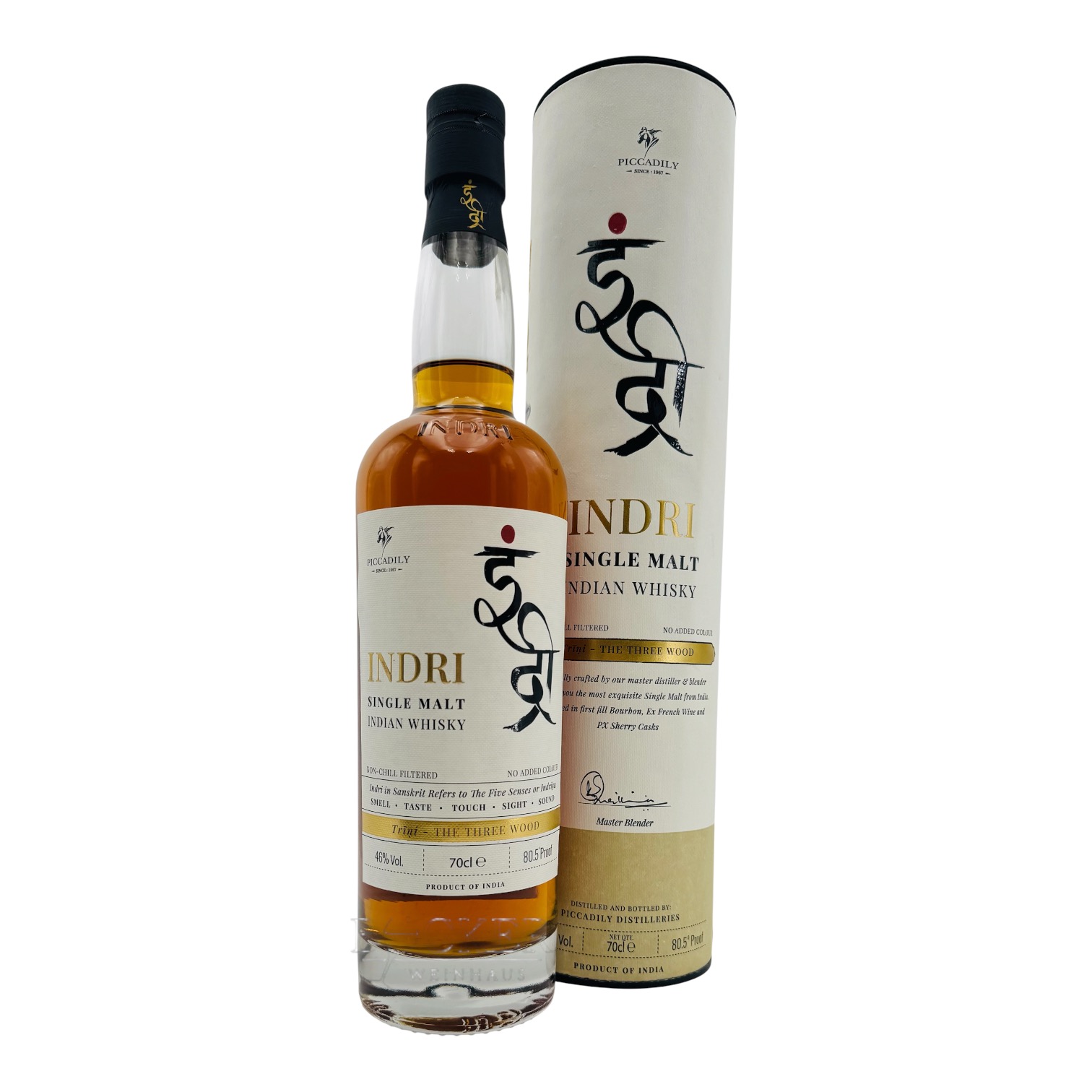 Indri TRINI The Three Wood  Indian Single Malt  0,70 l