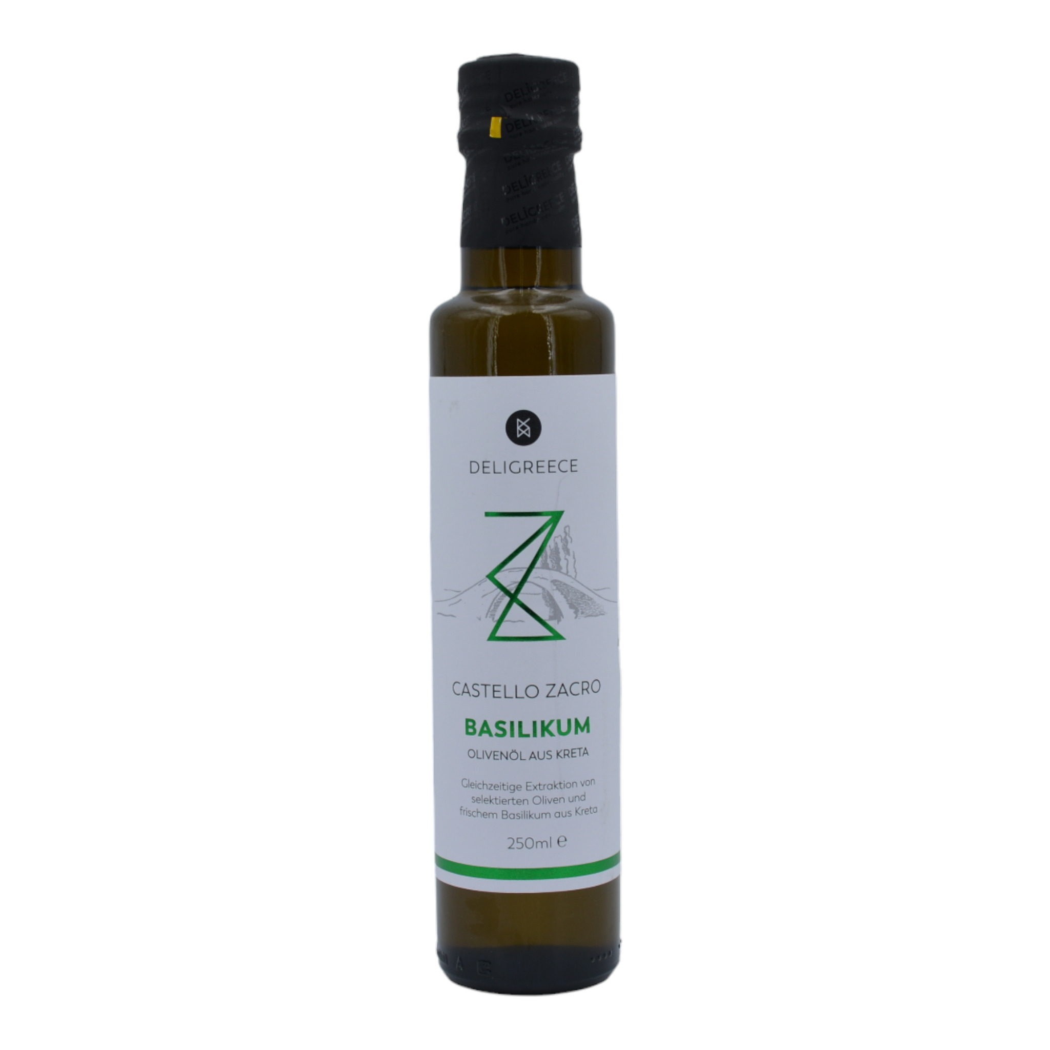 4260054323050Deligreece Castello Zacro Basilikum Oliveöl aus Kreta f