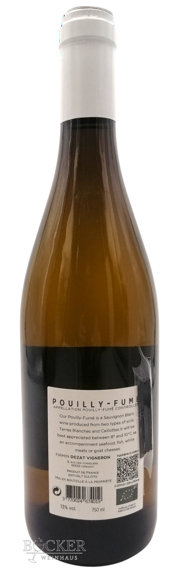 Dezat POUILLY FUME Weißwein Loire 0,750 l