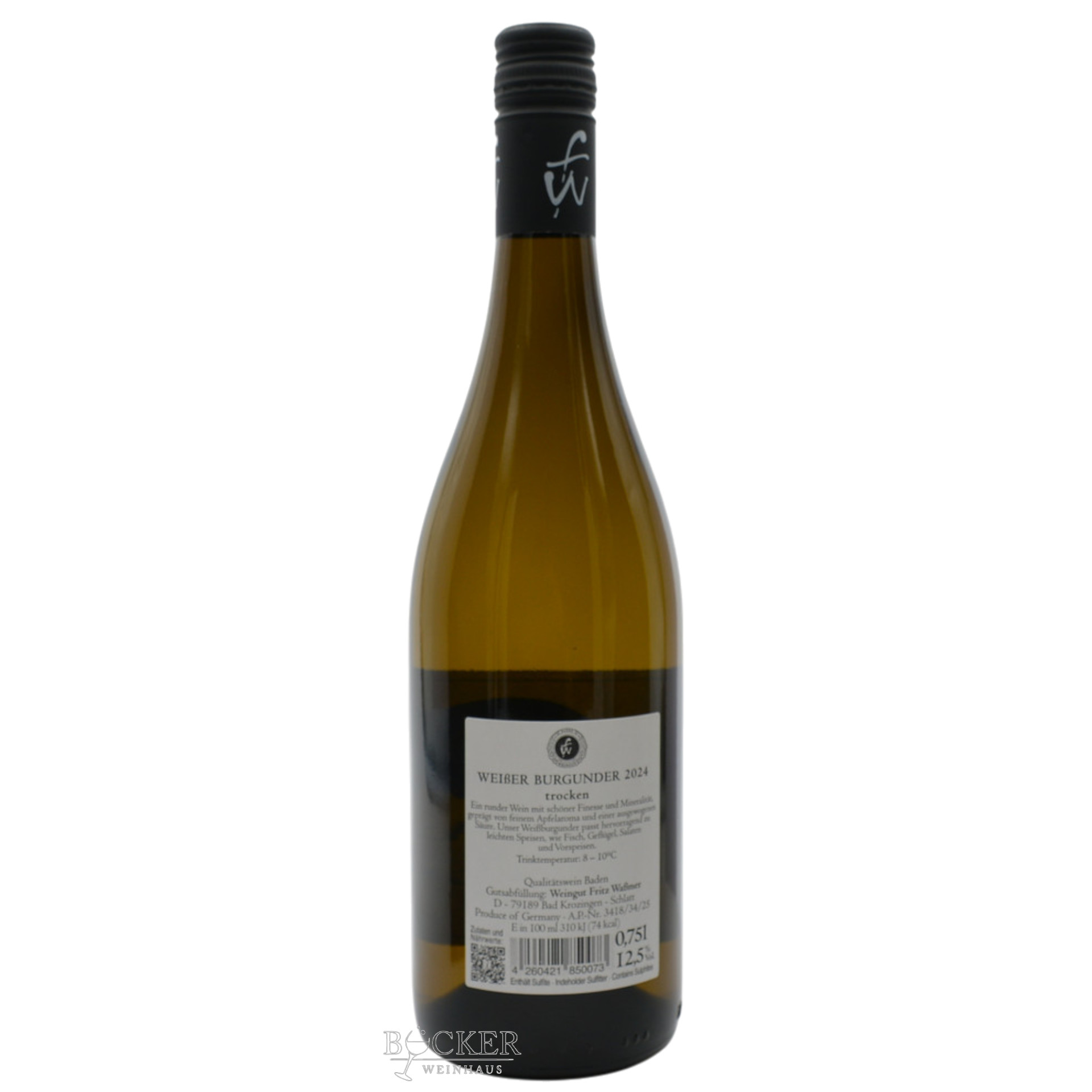 Fritz Waßmer Weißer Burgunder 0,750l