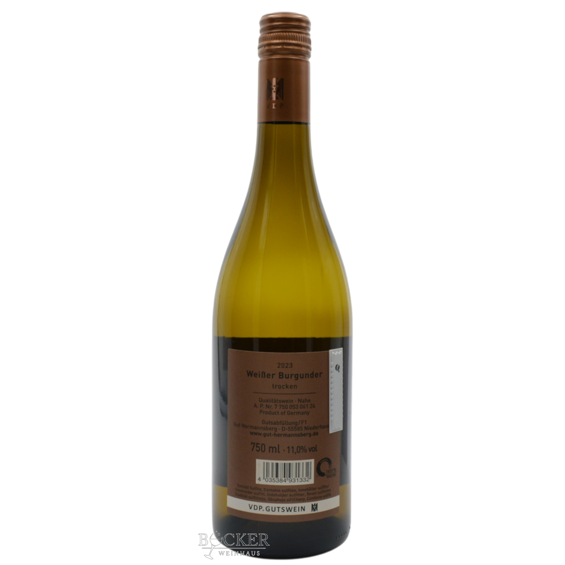 Gut Hermannsberg 2023 Weiss Burgunder 0,75 l