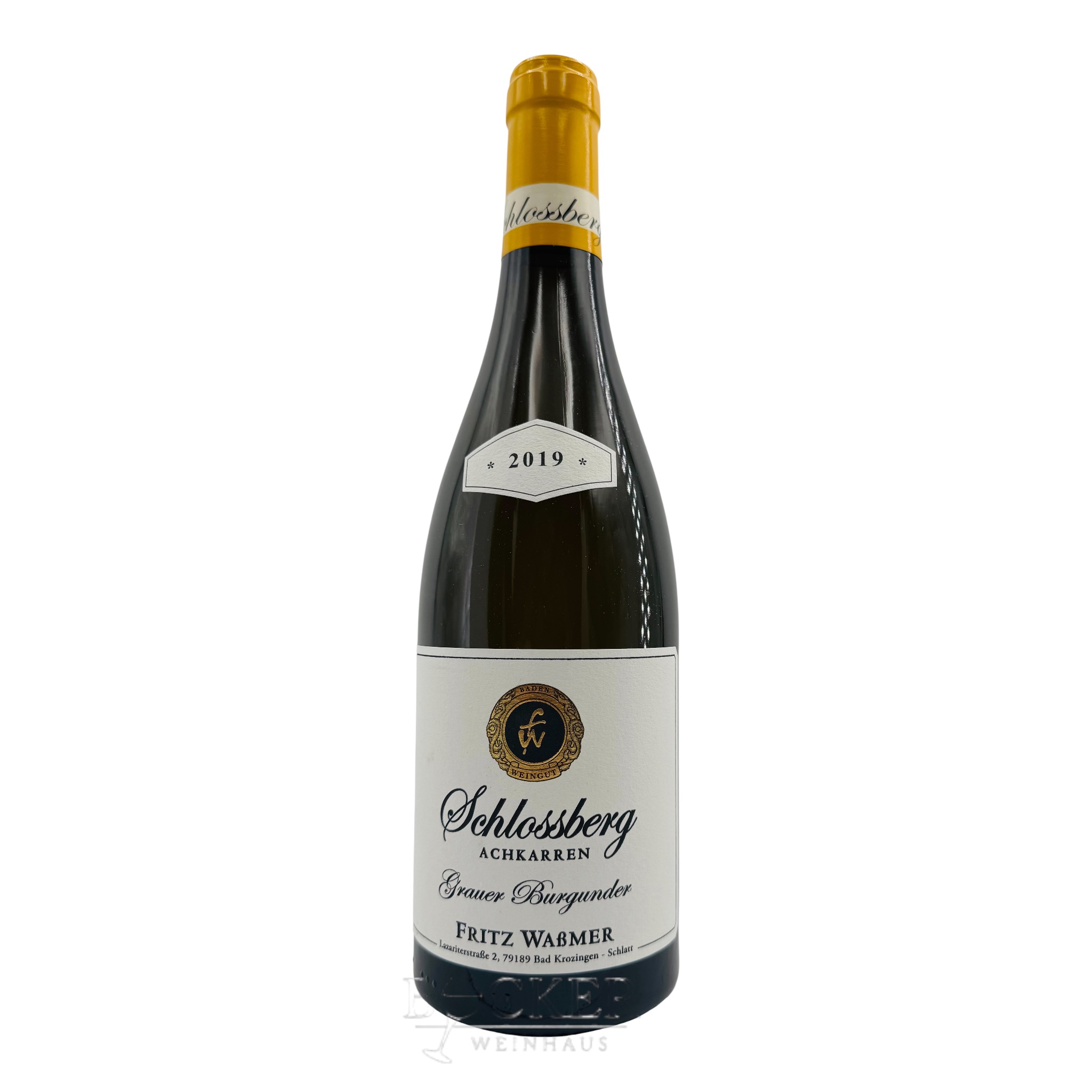 Fritz Waßmer Schlossberg Grauer Burgunder 2019 0,75 l 13,5% Vol.