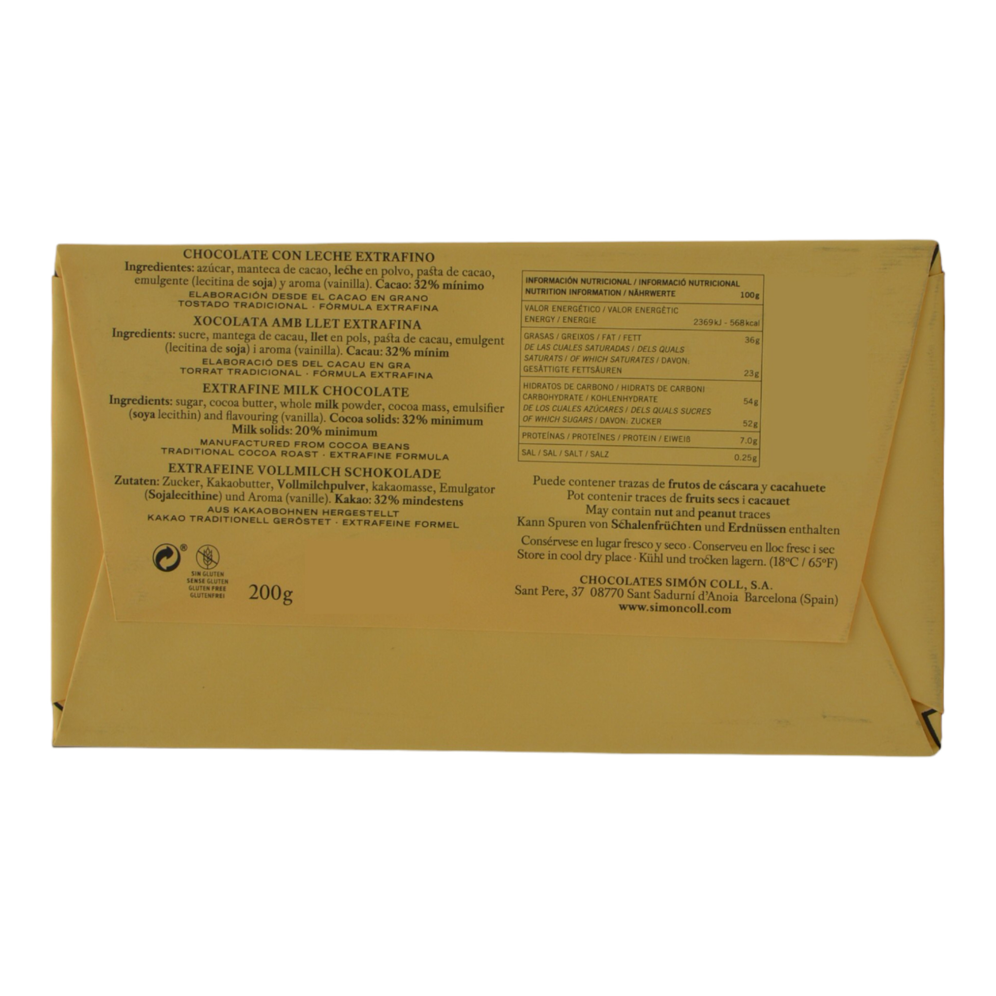 Simon Coll xocolata Ambllet Schokolade 200g