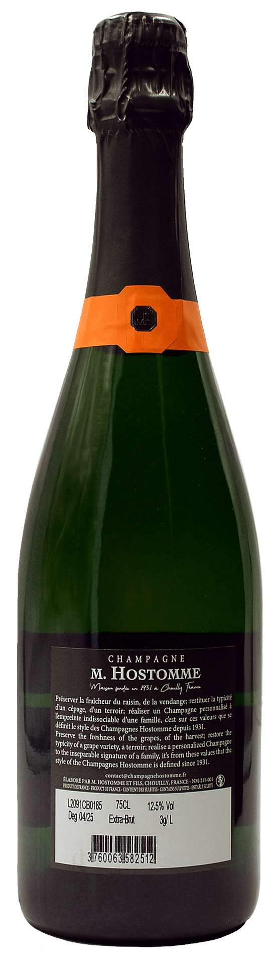 Hostomme Champagne Blanc de Noirs 1er Cru 0,750 l