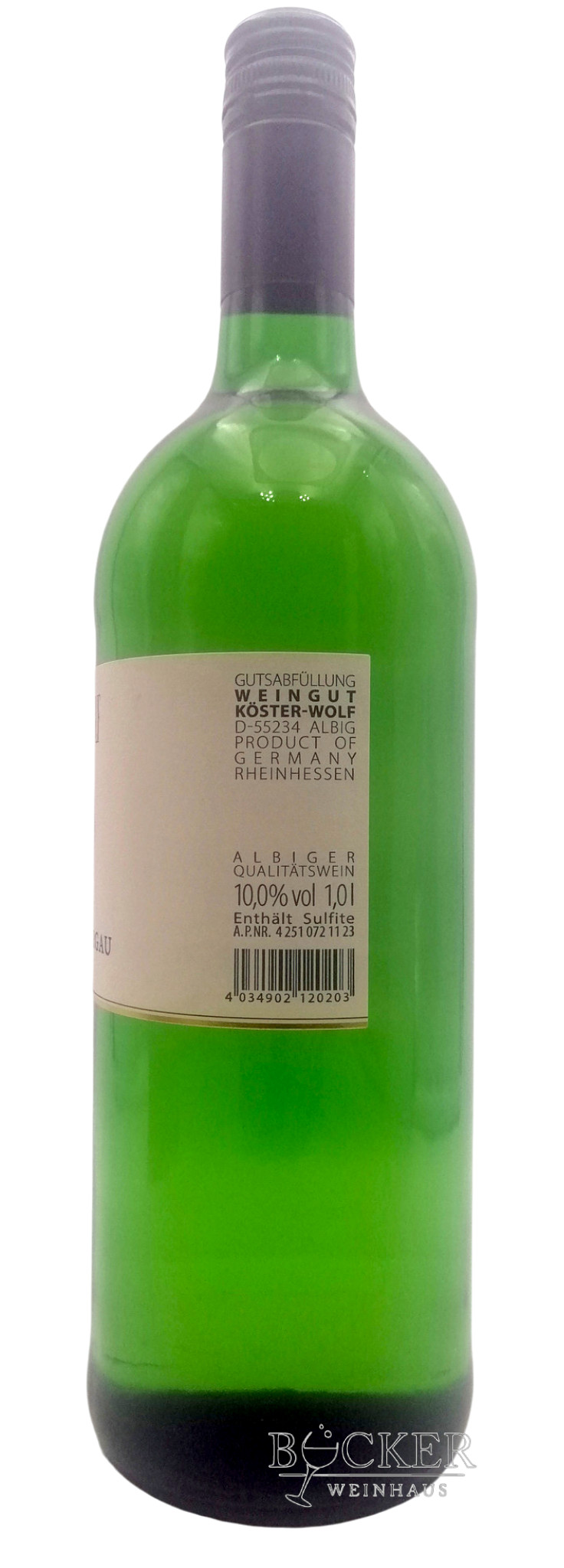 Köster Wolf Müller-Thurgau 10% Alc. 1,0 Liter