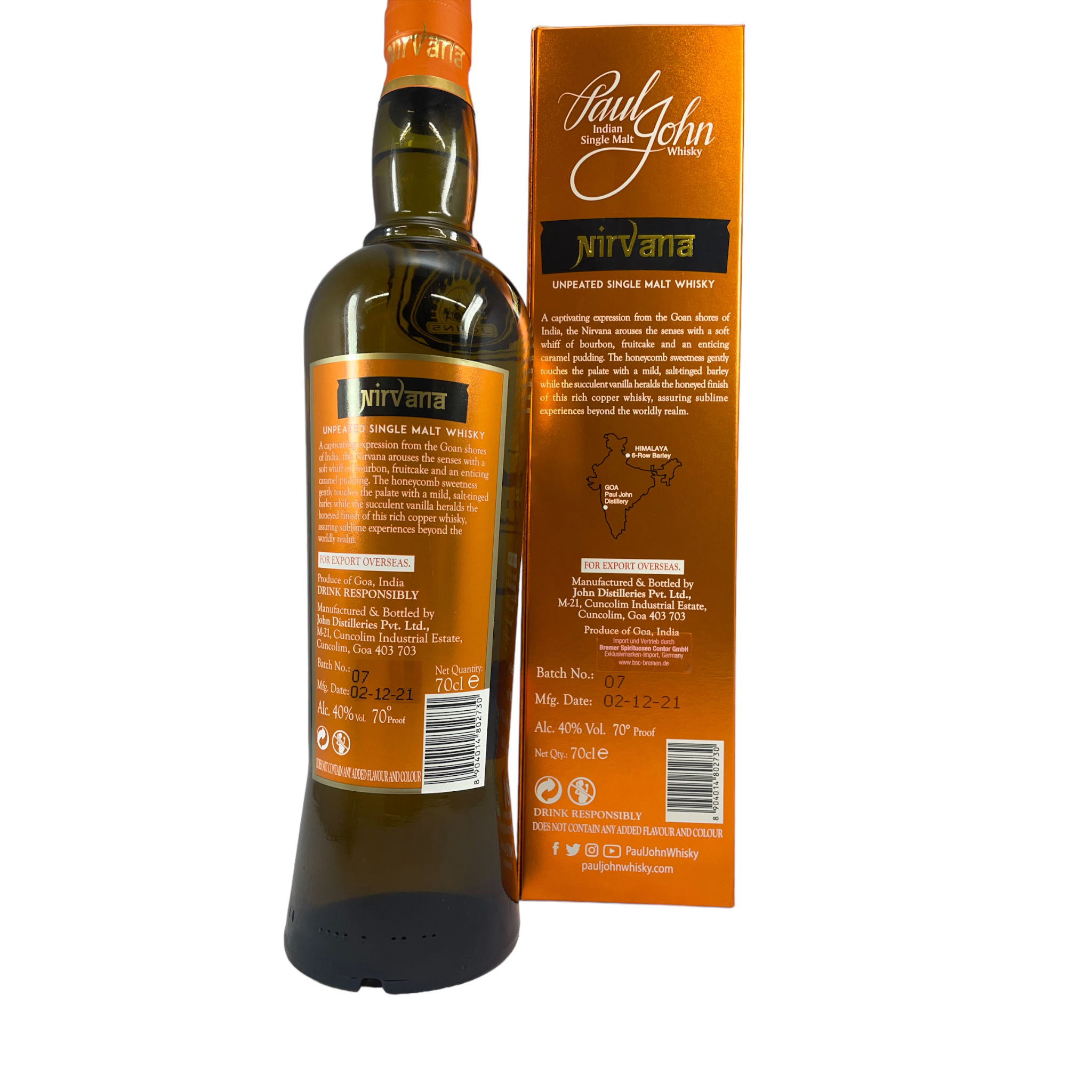 Paul John - Brilliance Indian Single Malt Whisky - Geschenkbox