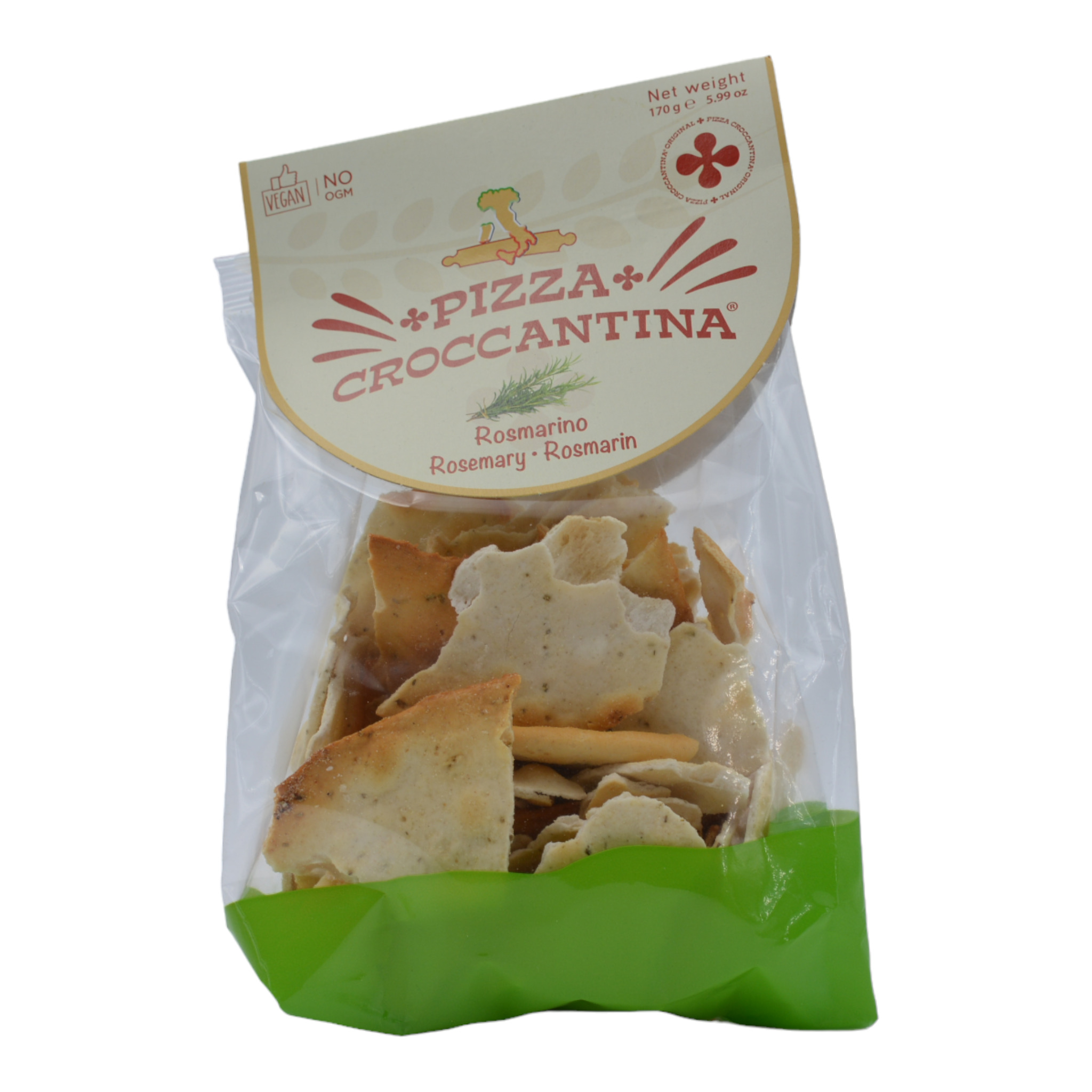 Pizza Croccantina Rosmarino Knusprige Pizzastücke
