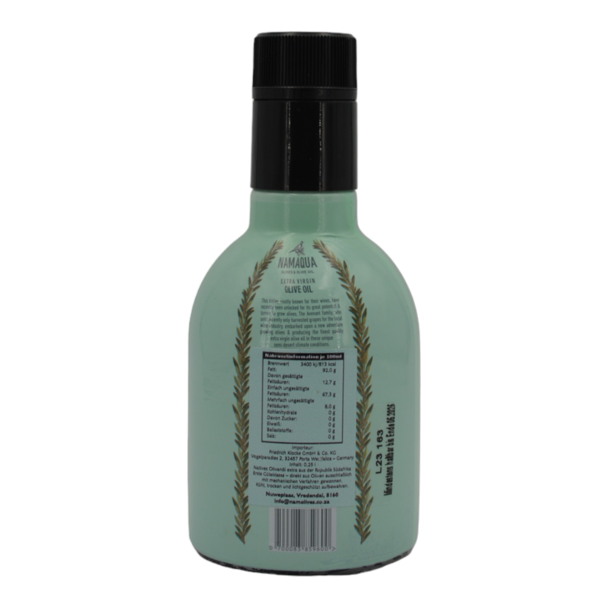 Namaqua Olive Oil Extra Virgin Olive Oil cold extracted 0,25 l